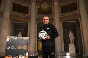 8 February 2023; Longford Town manager Stephen Henderson at the launch of the SSE Airtricity League of Ireland 2023 season held at City Hall in Dublin. Photo by Stephen McCarthy/Sportsfile