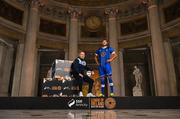 8 February 2023; Waterford FC manager Danny Searle and Giles Phillips at the launch of the SSE Airtricity League of Ireland 2023 season held at City Hall in Dublin. Photo by Stephen McCarthy/Sportsfile