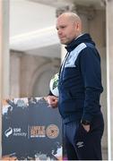 8 February 2023; Waterford FC manager Danny Searle at the launch of the SSE Airtricity League of Ireland 2023 season held at City Hall in Dublin. Photo by Seb Daly/Sportsfile