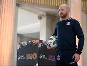 8 February 2023; Cobh Ramblers manager Shane Keegan at the launch of the SSE Airtricity League of Ireland 2023 season held at City Hall in Dublin. Photo by Seb Daly/Sportsfile