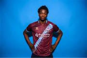 6 February 2023; Elicha Ahui poses for a portrait during a Drogheda United squad portrait session at Weaver's Park in Drogheda, Louth. Photo by Stephen McCarthy/Sportsfile