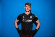 6 February 2023; Fiachra Pagel poses for a portrait during a Drogheda United squad portrait session at Weaver's Park in Drogheda, Louth. Photo by Stephen McCarthy/Sportsfile