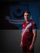 6 February 2023; Dayle Rooney poses for a portrait during a Drogheda United squad portrait session at Weaver's Park in Drogheda, Louth. Photo by Stephen McCarthy/Sportsfile