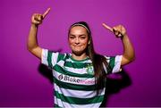 7 February 2023; Alannah McEvoy poses for a portrait during a Shamrock Rovers squad portrait session at Roadstone Group Sports Club in Dublin. Photo by Stephen McCarthy/Sportsfile