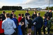 9 February 2023; Leinster players sign autographs during a Leinster Rugby open training session at Wexford Wanderers RFC in Wexford. Photo by Harry Murphy/Sportsfile
