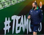 10 February 2023; Head coach Andy Farrell before the Ireland rugby captain's run at the Aviva Stadium in Dublin. Photo by Seb Daly/Sportsfile