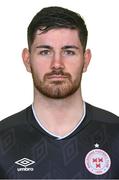 9 February 2023; Goalkeeper Scott van-der-Sluis stands for a portrait during a Shelbourne squad portrait session at AUL Complex in Clonsaugh, Dublin. Photo by Seb Daly/Sportsfile