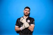 9 February 2023; Goalkeeper Scott van der Sluis poses for a portrait during a Shelbourne squad portrait session at AUL Complex in Clonsaugh, Dublin. Photo by Stephen McCarthy/Sportsfile