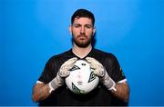 9 February 2023; Goalkeeper Scott van der Sluis poses for a portrait during a Shelbourne squad portrait session at AUL Complex in Clonsaugh, Dublin. Photo by Stephen McCarthy/Sportsfile