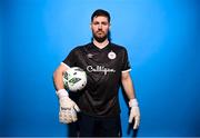 9 February 2023; Goalkeeper Scott van der Sluis poses for a portrait during a Shelbourne squad portrait session at AUL Complex in Clonsaugh, Dublin. Photo by Stephen McCarthy/Sportsfile