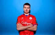 9 February 2023; Luke Browne poses for a portrait during a Shelbourne squad portrait session at AUL Complex in Clonsaugh, Dublin. Photo by Stephen McCarthy/Sportsfile
