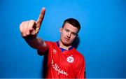 9 February 2023; Luke Browne poses for a portrait during a Shelbourne squad portrait session at AUL Complex in Clonsaugh, Dublin. Photo by Stephen McCarthy/Sportsfile