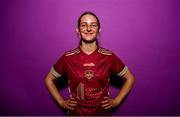 9 February 2023; Abbie Callanan poses for a portrait during a Galway United squad portrait session at the Clayton Hotel in Galway. Photo by Eóin Noonan/Sportsfile