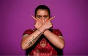 9 February 2023; Jenna Slattery poses for a portrait during a Galway United squad portrait session at the Clayton Hotel in Galway. Photo by Eóin Noonan/Sportsfile