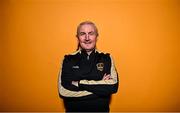 9 February 2023; Manager John Caulfield poses for a portrait during a Galway United squad portrait session at the Clayton Hotel in Galway. Photo by Eóin Noonan/Sportsfile