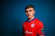 9 February 2023; Evan Caffrey poses for a portrait during a Shelbourne squad portrait session at AUL Complex in Clonsaugh, Dublin. Photo by Stephen McCarthy/Sportsfile