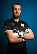 9 February 2023; Goalkeeper Conor Kerins poses for a portrait during a Shelbourne squad portrait session at AUL Complex in Clonsaugh, Dublin. Photo by Stephen McCarthy/Sportsfile