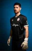 9 February 2023; Goalkeeper Scott van der Sluis poses for a portrait during a Shelbourne squad portrait session at AUL Complex in Clonsaugh, Dublin. Photo by Stephen McCarthy/Sportsfile