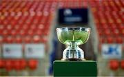 10 February 2023; A general view of the President's Cup trophy before the President's Cup match between Derry City and Shamrock Rovers at the Ryan McBride Brandywell Stadium in Derry. Photo by Stephen McCarthy/Sportsfile