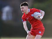 3 February 2023; Sean Turner of Catholic University School during the Bank of Ireland Leinster Rugby Schools Senior Cup First Round match between Cistercian College Roscrea and Catholic University School at Terenure College RFC in Dublin. Photo by Piaras Ó Mídheach/Sportsfile
