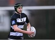 3 February 2023; Billy Kelly of Cistercian College Roscrea during the Bank of Ireland Leinster Rugby Schools Senior Cup First Round match between Cistercian College Roscrea and Catholic University School at Terenure College RFC in Dublin. Photo by Piaras Ó Mídheach/Sportsfile