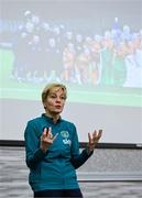11 February 2023; Republic of Ireland WNT manager Vera Pauw during the FAI Female Coaching Conference at Raddison Blu Hotel in Letterkenny, Donegal. Photo by Ramsey Cardy/Sportsfile