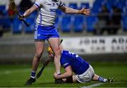 11 February 2023; Austin Gleeson of Waterford and Padraig Delaney of Laois tussle off the ball during the Allianz Hurling League Division 1 Group B match between Laois and Waterford at Laois Hire O'Moore Park in Portlaoise, Laois. Photo by Piaras Ó Mídheach/Sportsfile