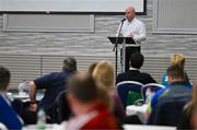 11 February 2023; FAI Head of Coach Education Niall O'Regan during the FAI Female Coaching Conference at Raddison Blu Hotel in Letterkenny, Donegal. Photo by Ramsey Cardy/Sportsfile