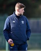 9 February 2023; St Mary's College coach Niall Hurley ahead of the Bank of Ireland Leinster Rugby Schools Junior Cup First Round match between St Mary’s College and Gonzaga College at Energia Park in Dublin. Photo by Daire Brennan/Sportsfile
