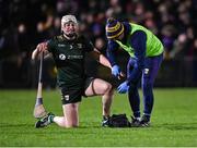4 February 2023; Liam Ryan of Wexford receives medical attention for an injury during the Allianz Hurling League Division 1 Group A match between Wexford and Galway at Chadwicks Wexford Park in Wexford. Photo by Piaras Ó Mídheach/Sportsfile