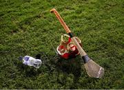 9 February 2023; A helmet and hurley after the Electric Ireland HE GAA Fitzgibbon Cup Quarter-Final match between University of Limerick and University College Dublin at UL Grounds in Limerick. Photo by Michael P Ryan/Sportsfile