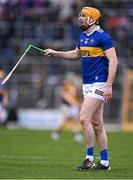 12 February 2023; Séamus Callanan of Tipperary looks for a replacement hurl during the Allianz Hurling League Division 1 Group B match between Kilkenny and Tipperary at UPMC Nowlan Park in Kilkenny. Photo by Piaras Ó Mídheach/Sportsfile