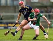 12 February 2023; Darragh Egerton of Westmeath in action against Lee Chin of Wexford during the Allianz Hurling League Division 1 Group A match between Westmeath and Wexford at TEG Cusack Park in Mullingar, Westmeath. Photo by Michael P Ryan/Sportsfile