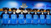 12 February 2023; Jerseys hang in the Dublin dressing room before the Allianz Hurling League Division 1 Group B match between Dublin and Antrim at Parnell Park in Dublin. Photo by Ray McManus/Sportsfile