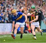 12 February 2023; Ronan Maher of Tipperary in action against Billy Ryan of Kilkenny during the Allianz Hurling League Division 1 Group B match between Kilkenny and Tipperary at UPMC Nowlan Park in Kilkenny. Photo by Stephen Marken/Sportsfile