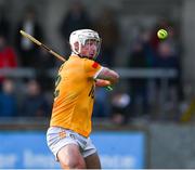 12 February 2023; Paddy Burke of Antrim during the Allianz Hurling League Division 1 Group B match between Dublin and Antrim at Parnell Park in Dublin. Photo by Ray McManus/Sportsfile