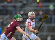 12 February 2023; Declan Dalton of Cork in action against Jack Grealish of Galway during the Allianz Hurling League Division 1 Group A match between Galway and Cork at Pearse Stadium in Galway. Photo by Seb Daly/Sportsfile
