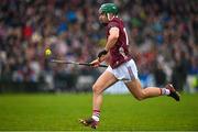 12 February 2023; Evan Niland of Galway during the Allianz Hurling League Division 1 Group A match between Galway and Cork at Pearse Stadium in Galway. Photo by Seb Daly/Sportsfile