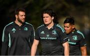 13 February 2023; Alex Soroka, centre, during a Leinster Rugby squad training Session at UCD in Dublin. Photo by Harry Murphy/Sportsfile