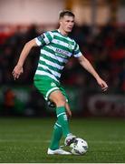 10 February 2023; Dan Cleary of Shamrock Rovers during the FAI President's Cup match between Derry City and Shamrock Rovers at the Ryan McBride Brandywell Stadium in Derry. Photo by Stephen McCarthy/Sportsfile