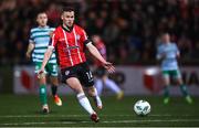 10 February 2023; Ben Doherty of Derry City during the FAI President's Cup match between Derry City and Shamrock Rovers at the Ryan McBride Brandywell Stadium in Derry. Photo by Stephen McCarthy/Sportsfile
