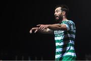 10 February 2023; Richie Towell of Shamrock Rovers during the FAI President's Cup match between Derry City and Shamrock Rovers at the Ryan McBride Brandywell Stadium in Derry. Photo by Stephen McCarthy/Sportsfile