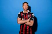 14 February 2023; James Talbot poses for a portrait during a Bohemians squad portrait session at DCU Sports Complex in Dublin. Photo by David Fitzgerald/Sportsfile