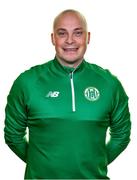13 February 2023; Goalkeeping coach Derek O'Shea poses for a portrait during a Kerry FC squad portrait session at the Kerry Sports Academy in Tralee, Kerry. Photo by Brendan Moran/Sportsfile