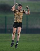14 February 2023; Enda Maguire of TUS Midlands celebrates a score during the Electric Ireland HE Trench Cup Semi-Final match between TUS Midlands and TUS Midwest at SETU West Campus in Waterford. Photo by Brendan Moran/Sportsfile