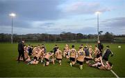 14 February 2023; TUS Midlands warm down on the pitch after the Electric Ireland HE Trench Cup Semi-Final match between TUS Midlands and TUS Midwest at SETU West Campus in Waterford. Photo by Brendan Moran/Sportsfile