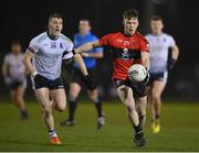 15 February 2023; Cathal O'Mahony of UCC in action against Eoghan McLaughlin of UL during the Electric Ireland HE GAA Sigerson Cup Final match between University of Limerick and University College Cork at WIT Sports Campus in Waterford. Photo by Brendan Moran/Sportsfile