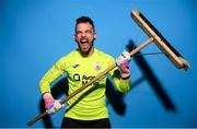 2 February 2023; Goalkeeper Richard Brush poses for a portrait during a Sligo Rovers squad portrait session at The Showgrounds in Sligo. Photo by Stephen McCarthy/Sportsfile