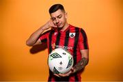 14 January 2023; Cristian Magerusan poses for a portrait during a Longford Town FC squad portrait session at Bishopsgate in Longford. Photo by Stephen McCarthy/Sportsfile