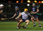 16 February 2023; Adam English of University of Limerick in action against Paul Cody of SETU Waterford during the Electric Ireland HE GAA Fitzgibbon Cup Semi-Final match between SETU Waterford and UL at SETU West Campus in Waterford. Photo by Michael P Ryan/Sportsfile